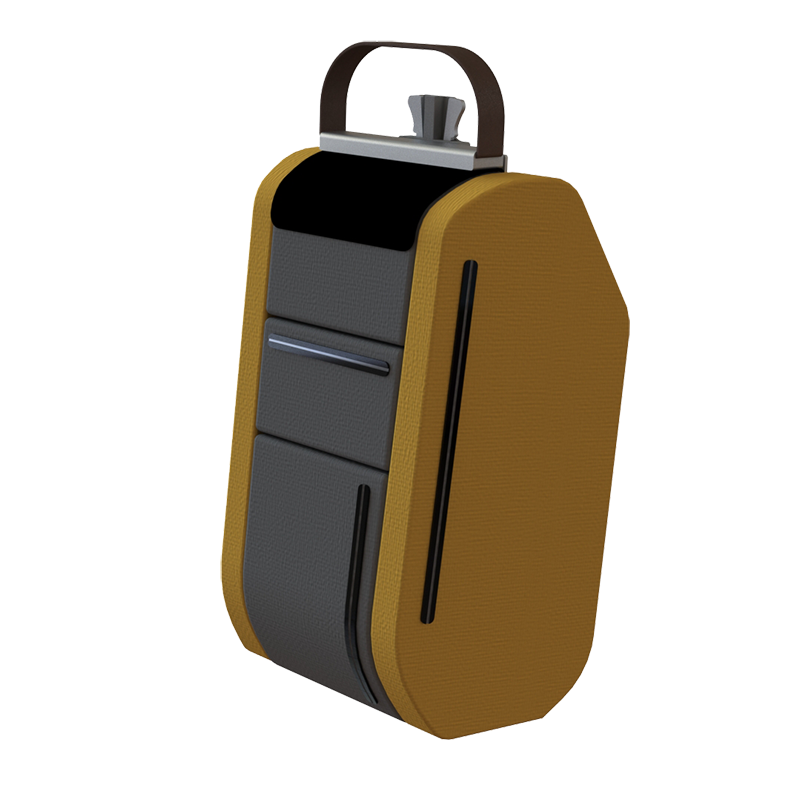 Klapptasche geschlossen orange